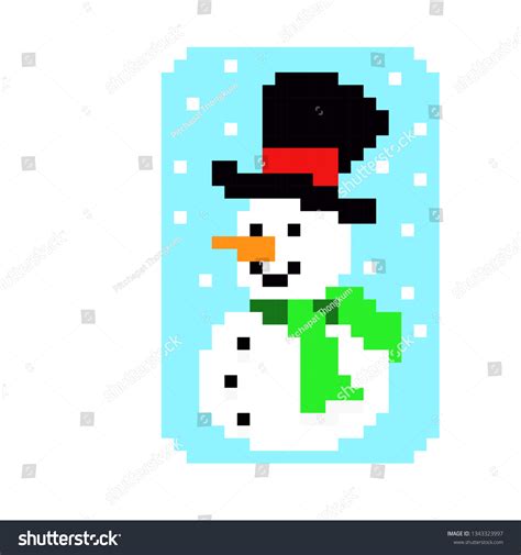 Pixel Art Snow Stock Vector (Royalty Free) 1343323997 | Shutterstock