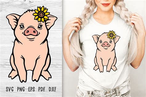 Pig svg Farm animals svg Farmhouse svg Layered svg files for cricut By Green Wolf Art ...