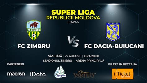 Zimbru - FC Dacia-Chișinău - iTicket