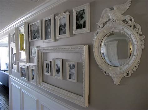 32 White Wall and Picture Frames in Hallway Decorating Ideas ~ Matchness.com