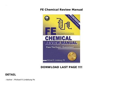 FE Chemical Review Manual