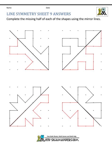 Symmetry Worksheets