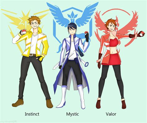 [Pokemon GO] Team Leaders by THE-L0LLIP0P on DeviantArt