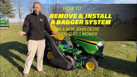 Removing and installing a Bagger System on a John Deere X300 Series ...