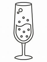 Champagne Glass coloring Page  ColouringPages sketch template