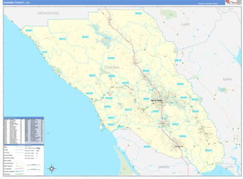 Map Books of Sonoma County California - marketmaps.com