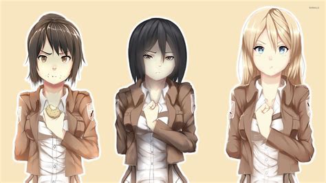 Shingeki no Kyojin female characters wallpaper - Anime wallpapers - #50253