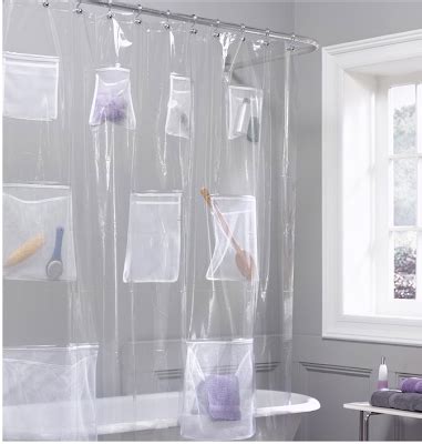 Jeri’s Organizing & Decluttering News: Bathroom Organizing: Shower Curtains with Pockets