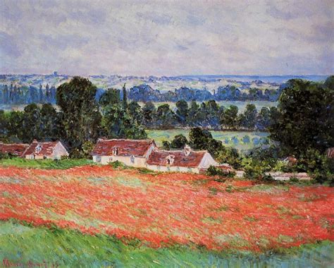 Poppy Field at Giverny - Claude Monet - WikiArt.org - encyclopedia of visual arts