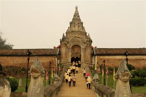 Lampang Province, Thailand - January 17, 2018 - Tourists Visit T Editorial Stock Image - Image ...