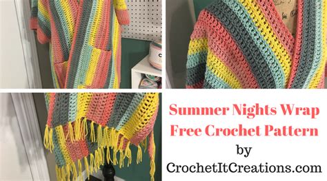 Summer Nights Wrap Crochet Pattern - Crochet It Creations