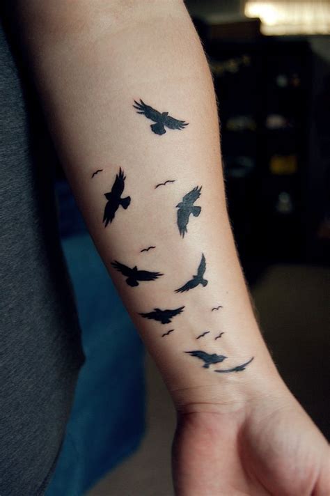 Tattoos Of Birds Flying Away