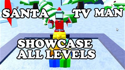 NEW Santa Tv Man ShowCase | All Levels | Toilet Tower Defense - YouTube