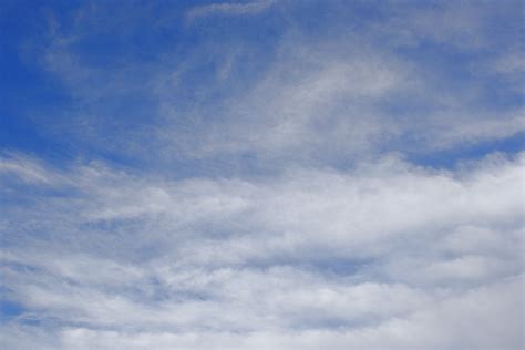 White Wispy Clouds in Blue Sky | Clouds, Sky pictures, Sky