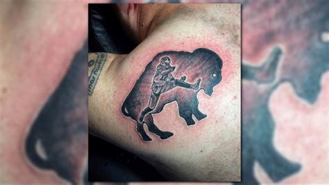 Bills Fan Gets Tattoo Commemorating Josh Allen's Hurdle | wgrz.com