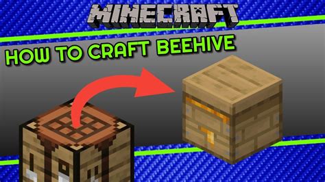 How To Craft Beehive in Minecraft - YouTube