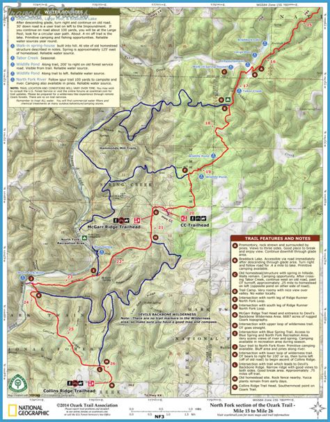 Missouri Hiking Trails Map - TravelsFinders.Com