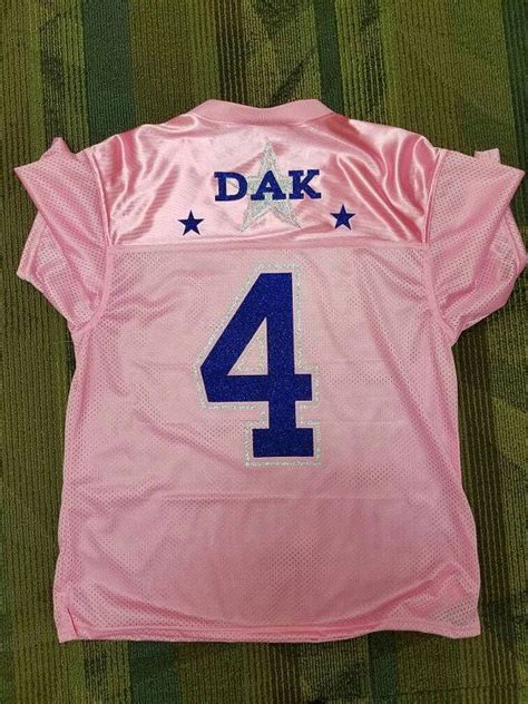 Dallas Cowboys Dak Prescott Pink Jersey by DesignsaNdDecals | Dallas ...