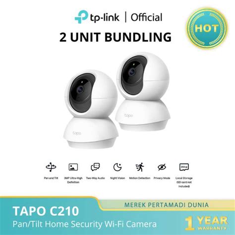 Jual Tp-link Tapo C210 3mp/2k Cctv Pan/tilt 360â° Home Security Wi-fi Camera - Tapo C210 Di ...