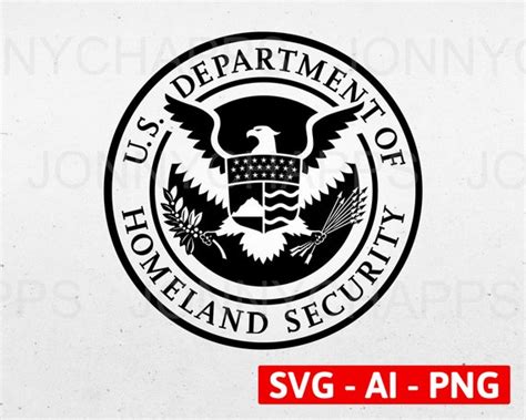 DHS Department of Homeland Security Seal Logo Digital Vector - Etsy