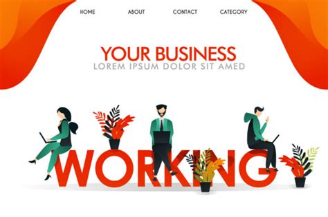 Vector Illustration of People Working Graphic by setiawanarief111 · Creative Fabrica