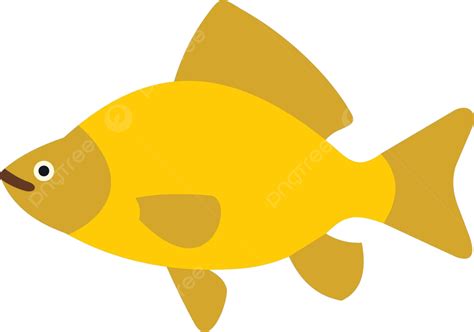 Yellow Fish Iconflat Style Art Saltwater Wildlife Vector, Art ...