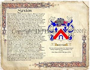 Amazon.com: Sexton Coat of Arms/ Family Crest on Fine Paper and Family History: Prints: Posters ...