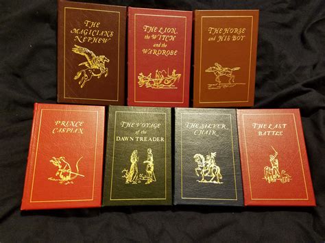 CHRONICLES OF NARNIA [COMPLETE SET] by C.S.Lewis. Full Leather Easton ...