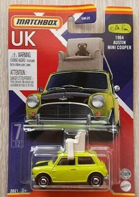 Matchbox UK 1964 Austin Mini Cooper Mr. Bean Teddy Armchair 7/12 GLW22 | eBay