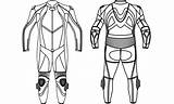 Leather Shoulder Armor Pattern Sketch Coloring Page sketch template
