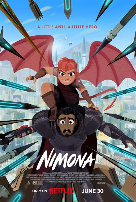 Nimona (2023) 720p HDRip Hindi ORG Dual Audio Movie NF ESubs [1GB] - 9xmovies - 9xmovie