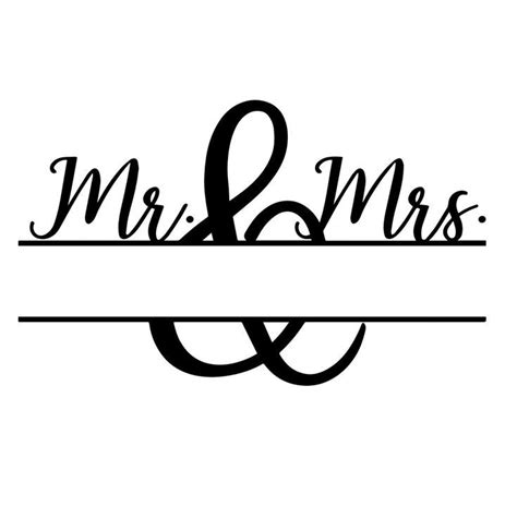 Mr. and Mrs Wedding SVG - Etsy | Cricut monogram, Cricut monogram font ...