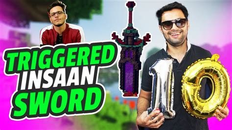 TRIGGERED INSAAN SWORD 10M SPECIAL | Minecraft India | Minecraft SMP ...