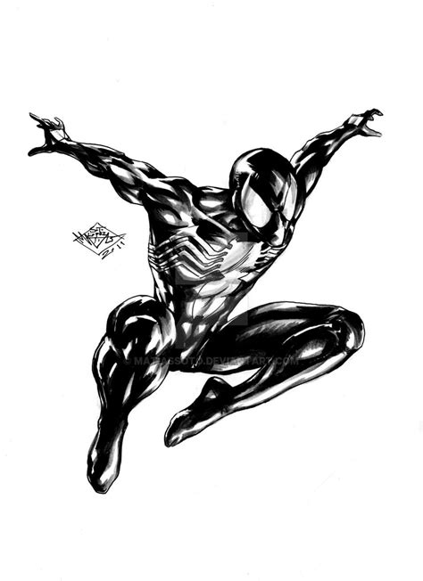 Black Suit Spiderman Drawings