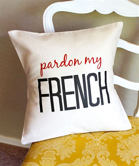 'Pardon My French' Throw Pillow | zulily | Throw pillows, Pillows ...