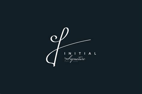 Initial J Logo Design with Handwriting Style. Letter J Signature Logo ...