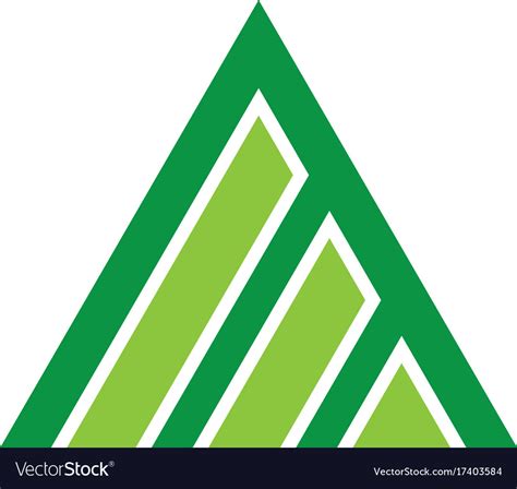 Triangle business logo Royalty Free Vector Image