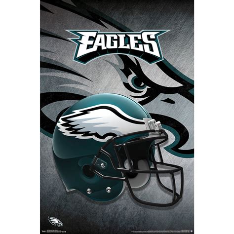 Philadelphia Eagles Helmet 22'' x 34'' Logo Poster - Walmart.com