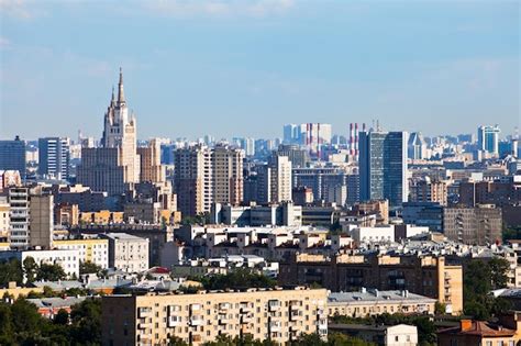 Premium Photo | Moscow center cityscape