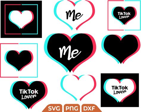 Tik Tok Logo svg, tiktok heart svg, tiktok for cricut - Free SVG ...