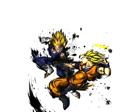 Goku and vegeta render fight by Supergoku37 on DeviantArt