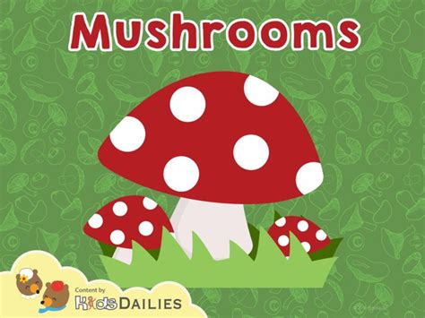 Mushrooms Free Games online for kids in Pre-K by Kids Dailies