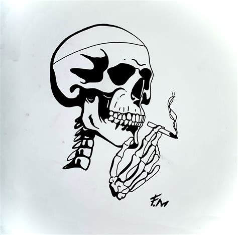 Share more than 80 skeleton sketch tattoo latest - seven.edu.vn