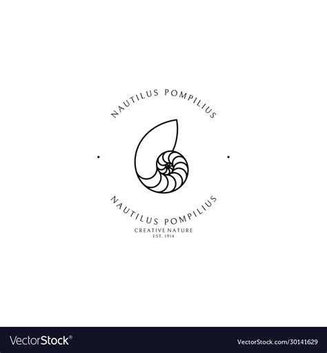 Nautilus logo Royalty Free Vector Image - VectorStock