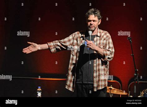 Comedian Rich Hall performing at the Clickimin Centre in Shetland Stock ...