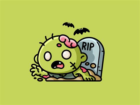 Zombie | Zombie drawings, Easy halloween drawings, Cute halloween drawings