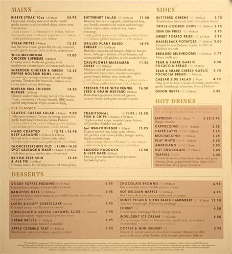 Menu at Heron on the Lake pub & bar, Fleet