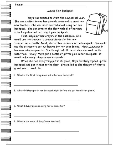 2nd Grade Reading Worksheets - Best Coloring Pages For Kids