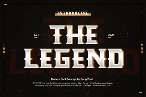 The Legend (Font) by fontkong · Creative Fabrica