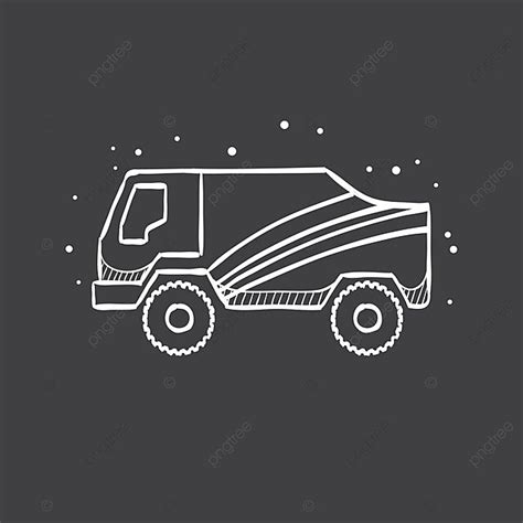 Sketch Icon In Black Rally Truck Speed Sign Doodle Vector, Truck ...